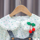 👖Conjunto Denim Chic y Cerezas 🍒