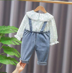 👖Conjunto Denim Chic y Cerezas 🍒