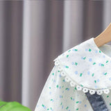 👖Conjunto Denim Chic y Cerezas 🍒