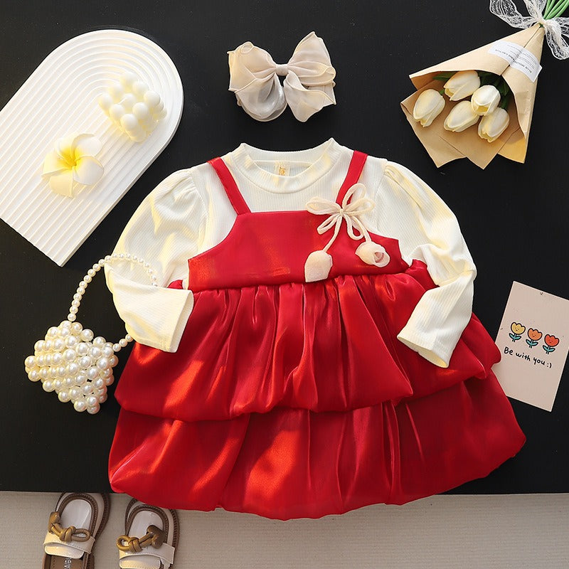 🍓Conjunto Vestido Jumper strawberry 🍓